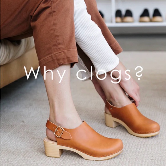 Bryr Tan Leather Women's Mules with Buckle Size 8 - Picture 2 of 7